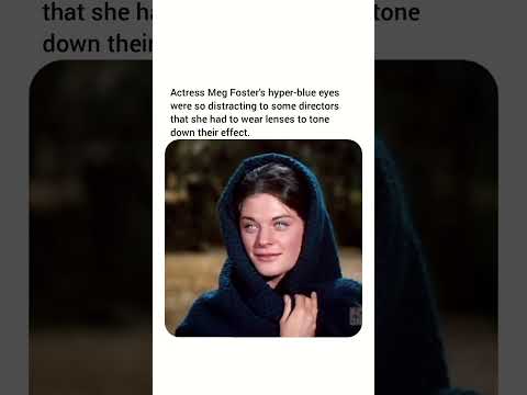 Meg Foster's hyper-blue eyes.