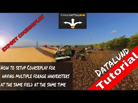 How to setup Courseplay 5 for having multiple forage harvester (a tricky one)