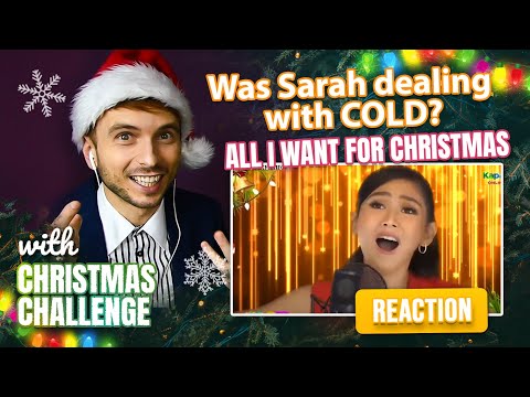 Vocal Coach YAZIK reaction to Sarah Geronimo – All I want for Christmas