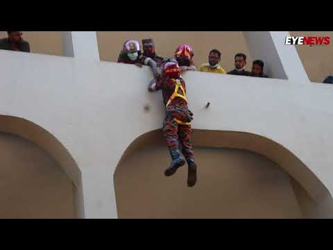 মৌলভীবাজারে ফায়ার সার্ভিসের মহড়া