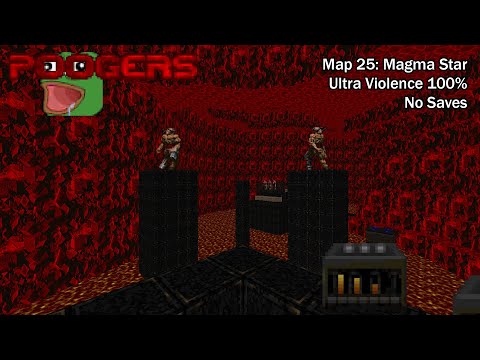 (Doom II) Poogers - Map25: Magma Star (UV-Max)