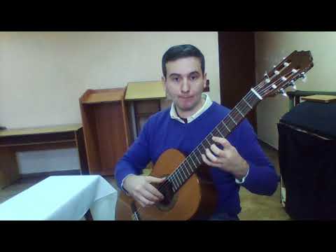 Grande sonata Paganini A dur on guitar performance by Dymitr Baranowski