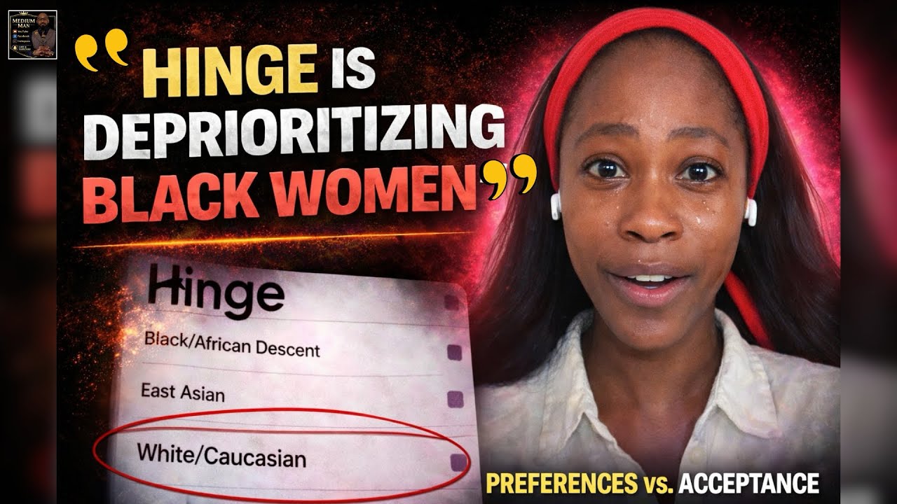 Young Woman Changed Race To WHITE On HINGE & Gets Emotional After Results