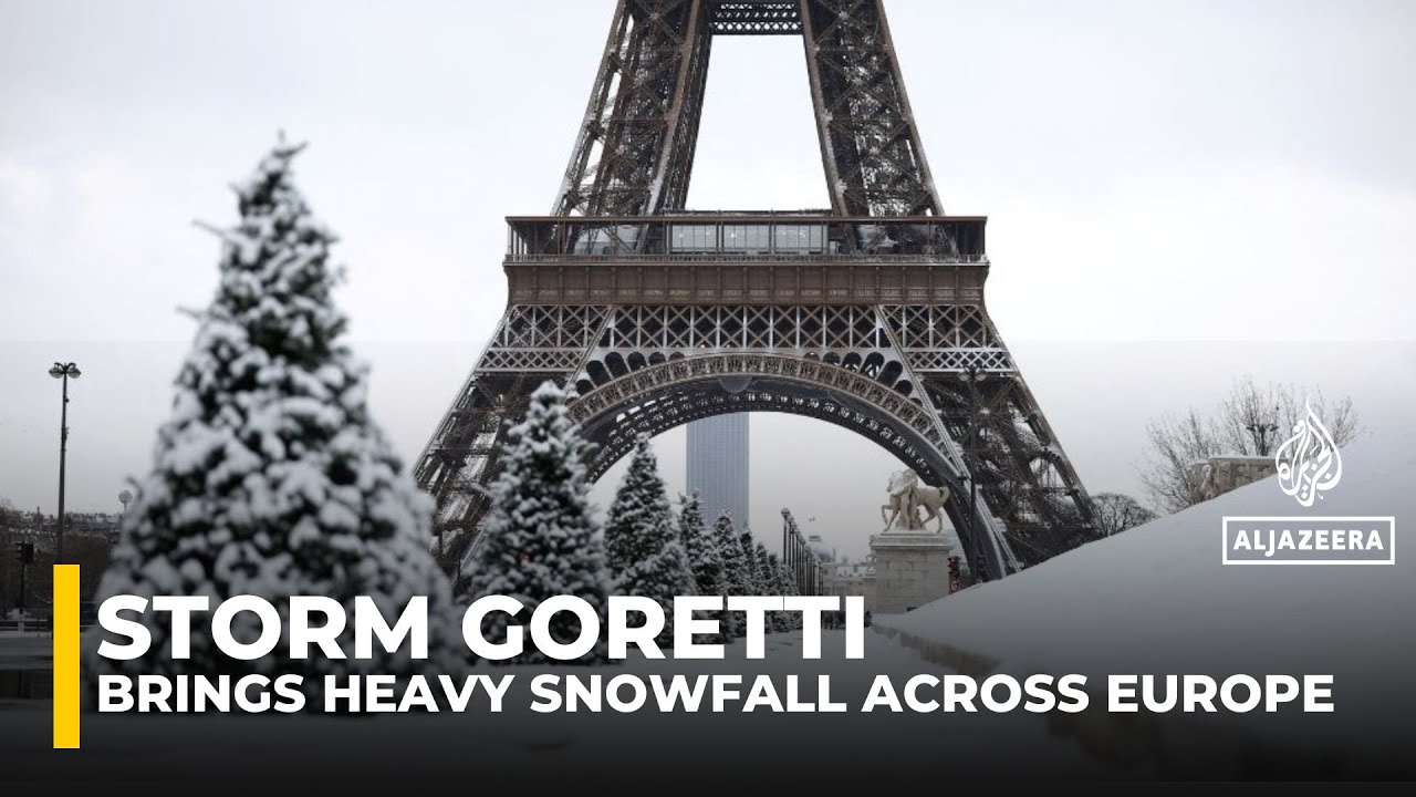 Storm Goretti brings heavy snowfall and icy conditions across Europe