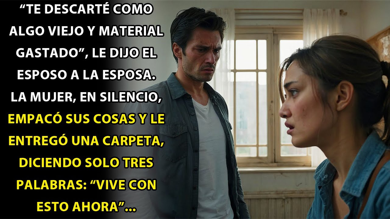 "TE CONSIDERÉ COMO ALGO VIEJO Y SIN VALOR," DIJO EL MILLONARIO A SU ESPOSA. PERO ELLA SACÓ CARPETA