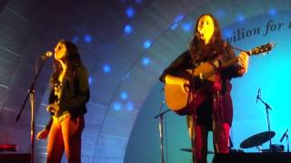 Watson Twins - Give Me A Chance (Acoustic) - Levitt Pavilion Pasadena 6/28/12