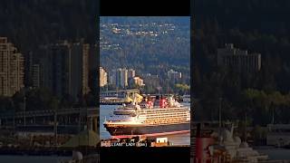 🚢 DISNEY WONDER's Spectacular Sunrise Arrival at Vancouver Cruise Ship Terminal | Canada Place 🇨🇦