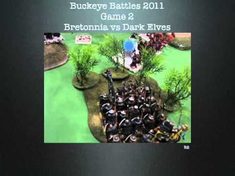132 Bretonnia vs Dark Elves July2011  warhammer fantasy battle report