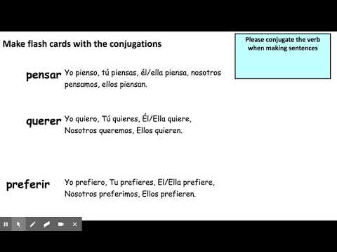 Making sentences with querer, preferir and pensar