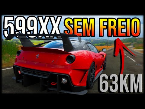 Forza Horizon 4 - CORRIDA de 63KM de FERRARI 599xx SEM FREIO