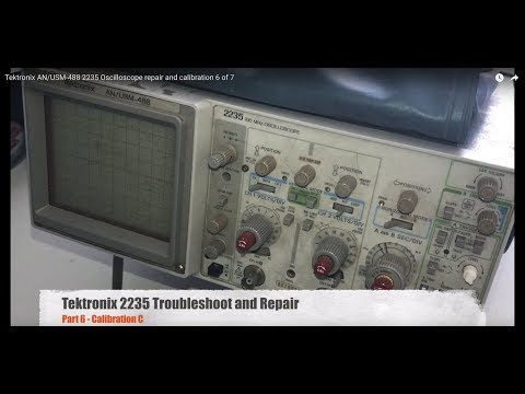 Tektronix AN/USM-488 2235 Oscilloscope repair and calibration 6 of 7