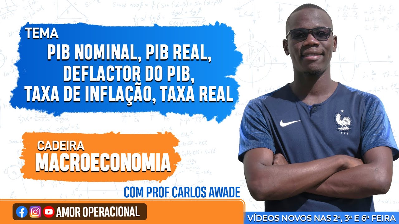 TEMA: PIB nominal; PIB real; Taxa de Inflação; Taxa PIB real #AULA_01