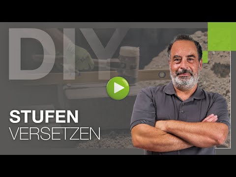 Treppe selbst bauen – Blockstufen setzen | DO IT YOURSELF-Anleitung