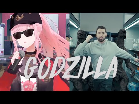 Mori Calliope and Eminem ft. Juice WRLD sing Godzilla