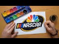 How To Draw A NASCAR On NBC Logo