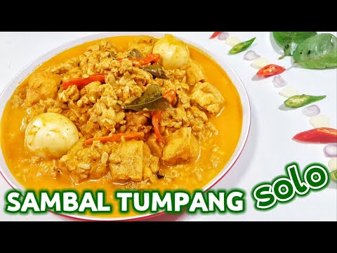 RESEP SAMBAL TUMPANG  (KHAS SOLO) - RESEP MASAKAN INDONESIA || MASAKAN DARI TEMPE YANG ENAK