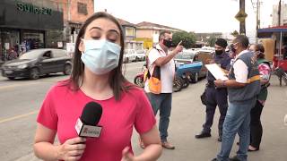 Fiscalização na Zona Noroeste orienta sobre uso obrigatório de máscara e fecha comércios irregulares