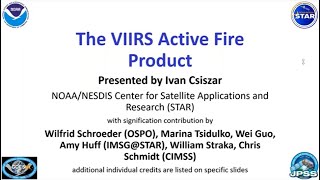 SBC Session 92 - The NOAA Operational VIIRS Active Fire Product