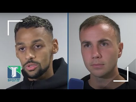 Djibril Sow und Mario Götze reagieren auf den UCL Sieg von Eintracht Frankfurt gegen Marseille