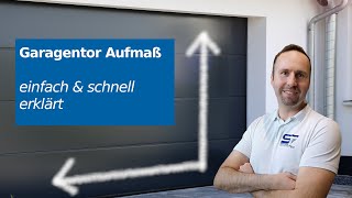 Garage messen & Sektionaltor-Maß berechnen | Aufmaß Anleitung