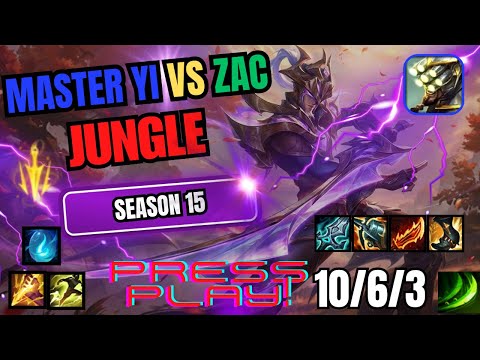 Master Yi vs Zac Jungle S15 (Quadrakill)