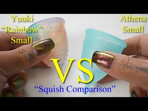 Yuuki Rainbow vs Athena SM "Squish" - Menstrual Cups