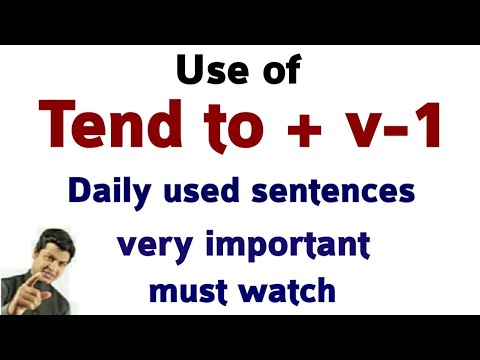 Use of Tend to | रोज बोले जाने वाले वाक्य | Daily Practice English. अंग्रेजी बोलना सीखें by Taukir. Video