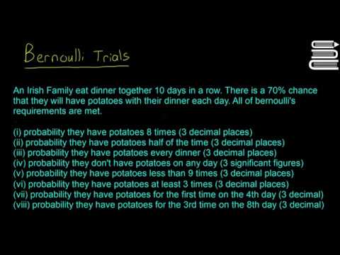 Leaving Cert Maths - Probability 18 - Bernoulli Trials 2