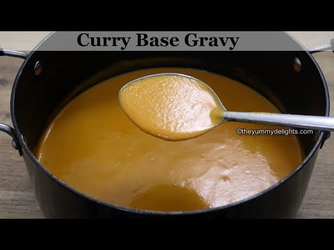 Curry base gravy | How to make base gravy | British Indian Restaurant base gravy recipe |Curry sauce