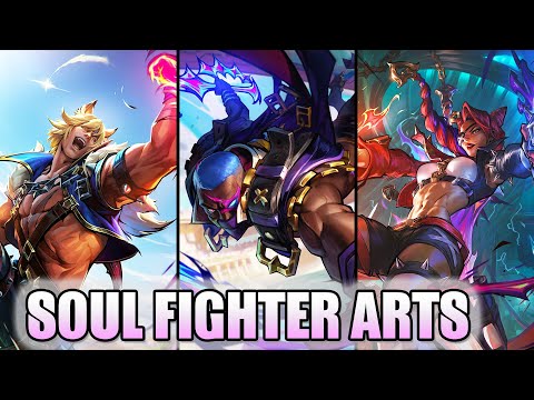 New Soul Fighter Skins Splash Arts Samira Naafiri Lux Pyke Sett - League of Legends