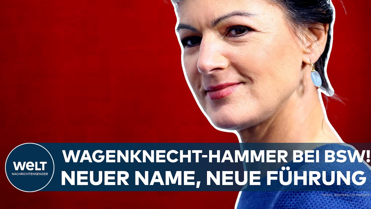 DEUTSCHLAND: Paukenschlag! Neuer Name, neue Führung! Wagenknecht zieht sich als BSW-Chefin zurück!