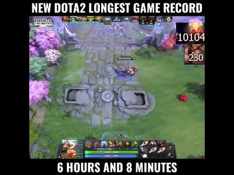 New Dota 2 Longest Game ever.