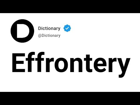 Effrontery Meaning In English