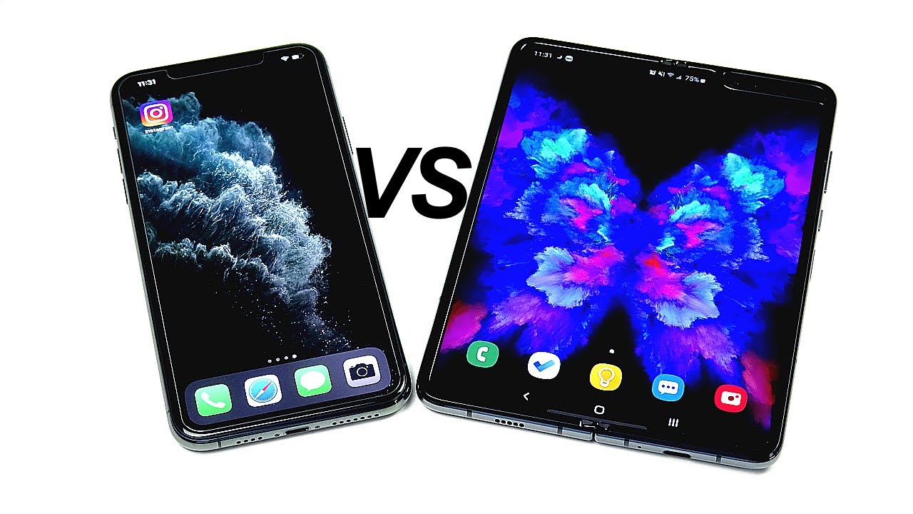 iPhone 11 Pro Max vs Galaxy Fold!