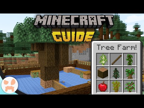 SAPLING TREE FARM! | Minecraft Guide - Minecraft 1.17 Tutorial Lets Play (157)
