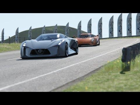 Koenigsegg Regera vs Nissan Concept 2020 Vision GT at Highlands