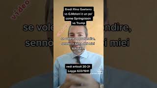 La diatriba eredi di Rino Gaetano vs Meloni/FDI richiama quella tra Springsteen e Trump nel 2020
