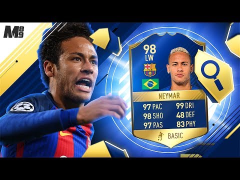 FIFA 17 TOTS NEYMAR REVIEW | 98 TOTS NEYMAR PLAYER REVIEW | FIFA 17 ULTIMATE TEAM