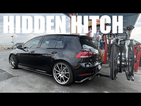 Stealth Hitches Hidden and Removable Hitch on VW Golf R