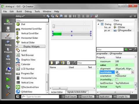 C++ Qt 24   QSlider and QProgressBar