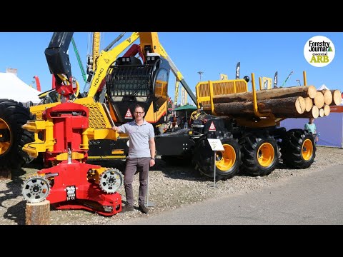 Interforst 2022 I Leave the forwarder at home, thanks to Konrad's new trailer