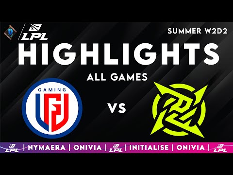 LGD vs NIP Highlights ALL GAMES LPL Summer Split 2025 LGD Gaming vs Ninjas in Pyjamas by Onivia