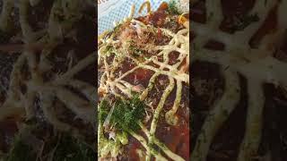 森保一監督に捧げる熱々お好み焼き 必勝クロアチア戦 #shorts #まろやか羅刹ご飯