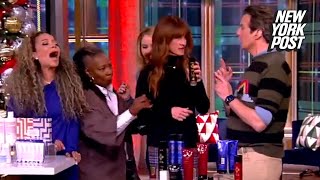 Whoopi Goldberg rushes onto ‘View’ stage to a confused Julia Roberts