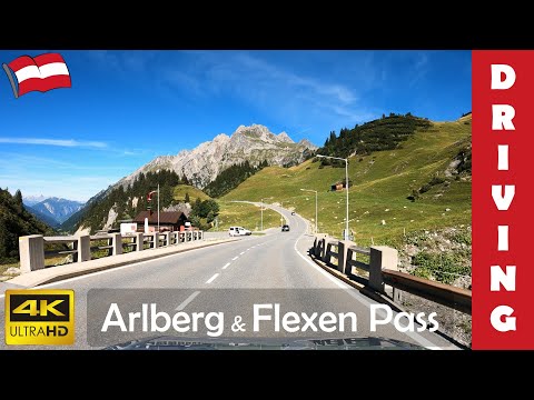 Driving in Austria 22: Arlberg and Flexen Pass | 4K 60fps