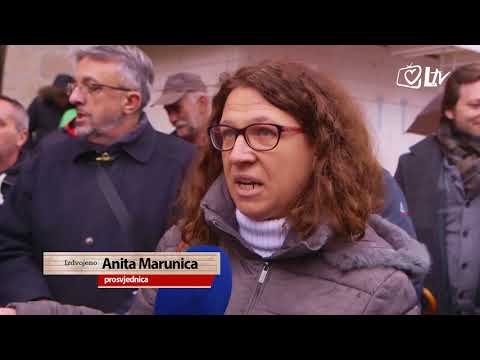 Izdvojeno 11.12.2017. - Prosvjed protiv gradnje TE Peruća u Sinju