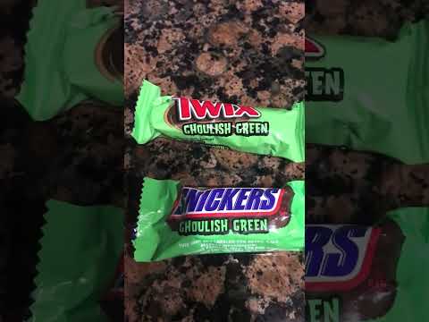 Wow 😯 Ghoulish Green Twix and Snickers #yummy #chocolate #Ghoulish #green