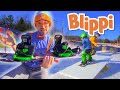 Blippi Blippi Learns How To Snowboard Educational Videos For Kids