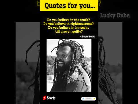 Do you believe in the truth? #luckydube