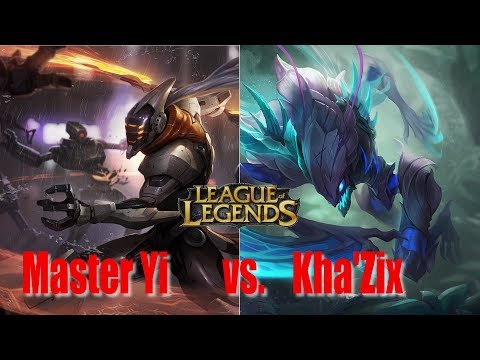 MASTER YI JUNGLE VS. KHA'ZIX PATCH 7.20 LEAGUE OF LEGENDS